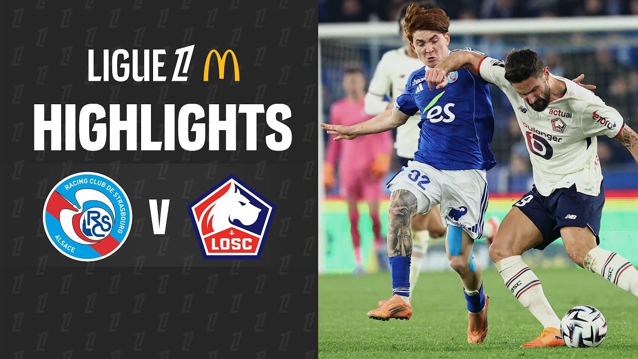 #ไฮไลท์ฟุตบอล [ สตาร์บูร์ก 2 - 0 ลีลล์ ] ลีกเอิง ฝรั่งเศส 2025/10.11.68