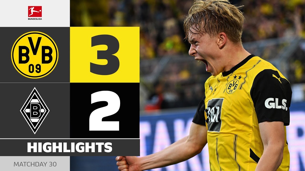 #ไฮไลท์ฟุตบอล [ โบรุสเซีย ดอร์ทมุนด์ 3 - 2 มึนเช่นกลัดบัค ] บุนเดสลีก้า เยอรมัน 2025/21.4.68