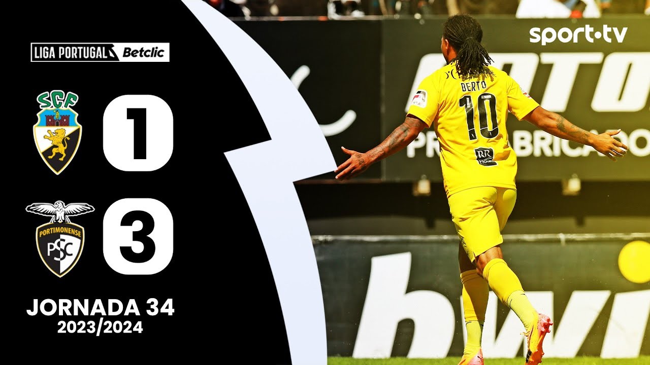 #ไฮไลท์ฟุตบอล [ เอสซี ฟาเรนเซ่ 1 - 3 ปอร์ติโมเนนเซ่ ] ลีกา ซาเกรส โปรตุเกส 2024/19.5.67