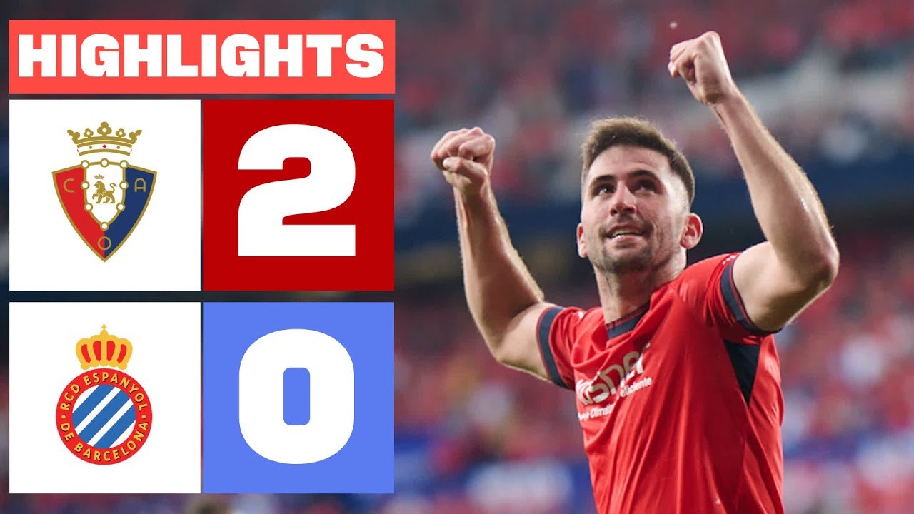 #ไฮไลท์ฟุตบอล [ โอซาซูน่า 2 - 0 เอสปันญ่อล ] ลาลีก้า สเปน 2025/19.5.68