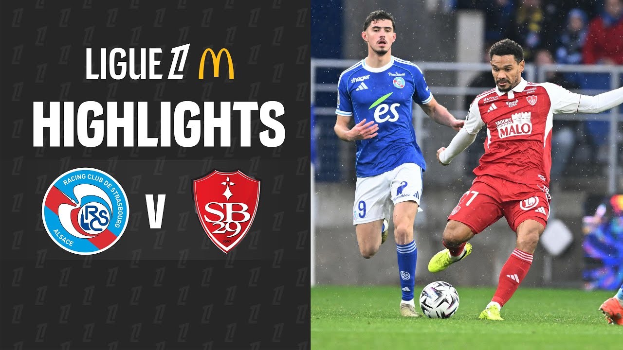 #ไฮไลท์ฟุตบอล [ สตราส์บูร์ก 1 - 2 แบรสต์ ] ลีกเอิง ฝรั่งเศส 2025/1.12.68