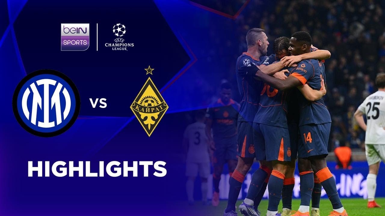#ไฮไลท์ฟุตบอล [ อินเตอร์ มิลาน 2 - 1 ไครัต อัลมาตี้ ] ยูฟ่า แชมเปี้ยนส์ ลีก (รอบลีกเฟส)นัดที่4 2025/6.11.68