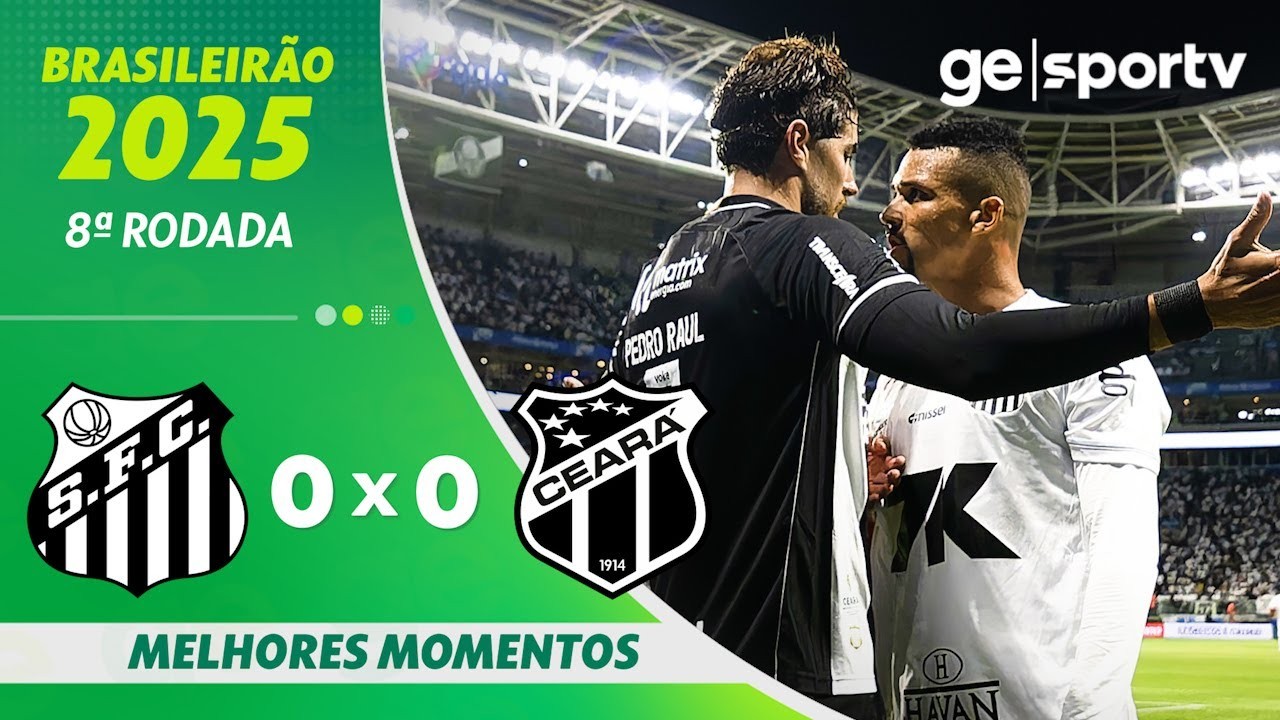 #ไฮไลท์ฟุตบอล [ ซานโตส 0 - 0 ซิเอร่า ] บราซิล ซีรี่ย์เอ 2025/13.5.68