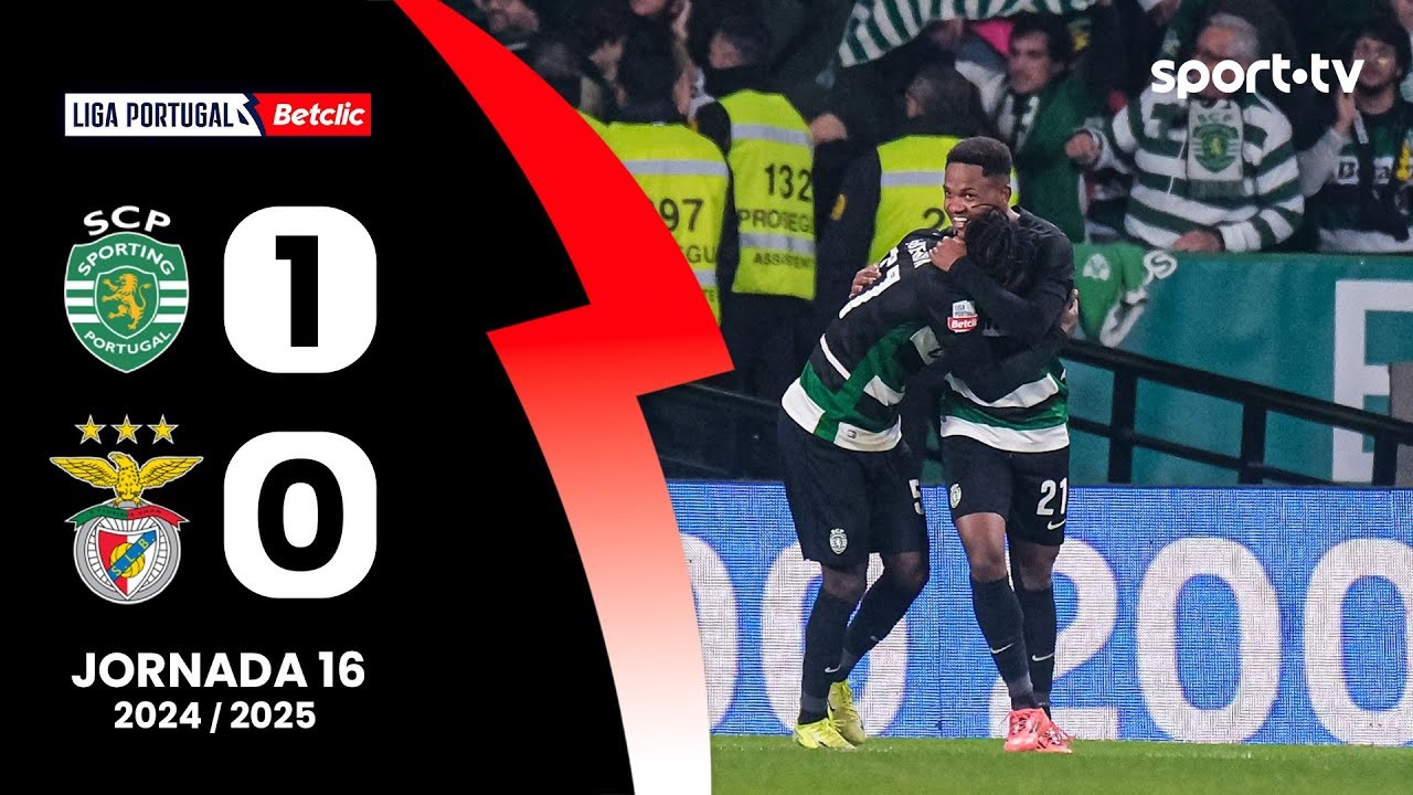 #ไฮไลท์ฟุตบอล [ สปอร์ติ้ง ลิสบอน 1 - 0 เบนฟิก้า ] ลีกา ซาเกรส โปรตุเกส 2024/30.12.67